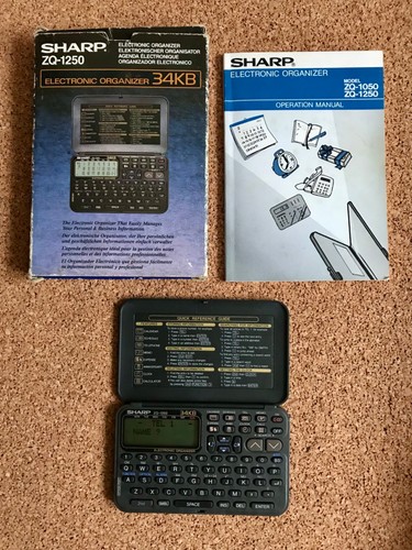 Sharp 1250 organizzatore - zq-1250,