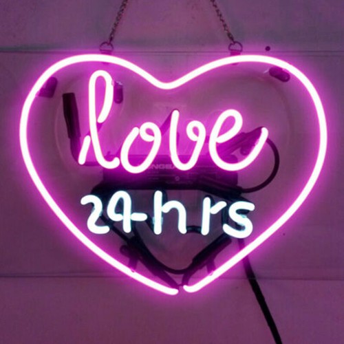 Insegna neon cuore x16 - cuore, 20"x16"love