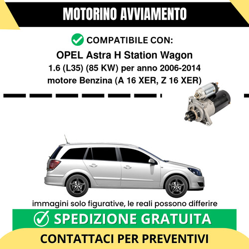 Motorino avviamento opel astra - motorino,