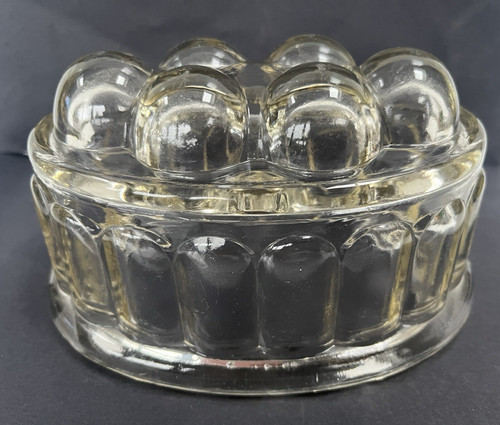 Vintage glass jelly - glass, mould