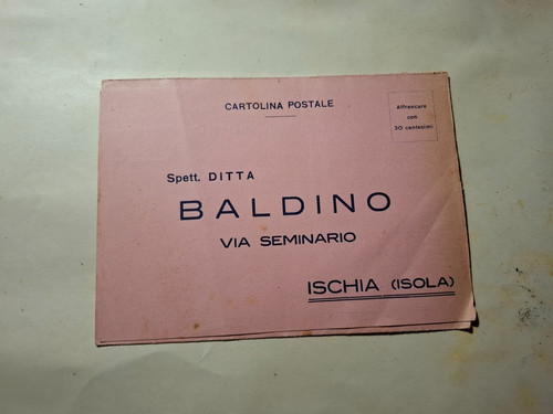 Cartolina postale vini baldino - cartolina,