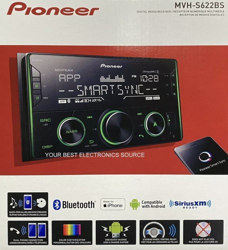 New pioneer mvh s622bs - new,