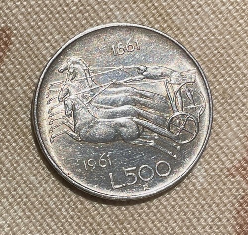 Italia 500 lire bighe - italia, "bighe"