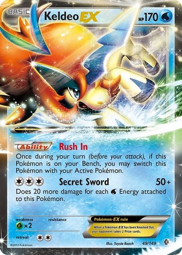 Keldeo 149 pokemon - ex,