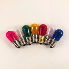 2 PZ LAMPADINA LUMINARIE 5W 14V E14 BIANCO GIALLO BLU ROSSO VERDE NATALE LUCI