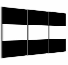 Quadro Moderno 100 x 60 cm Stampa su Tela Canvas 3 pz Juventus