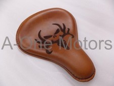 Solo Seat Deer Skull inciso