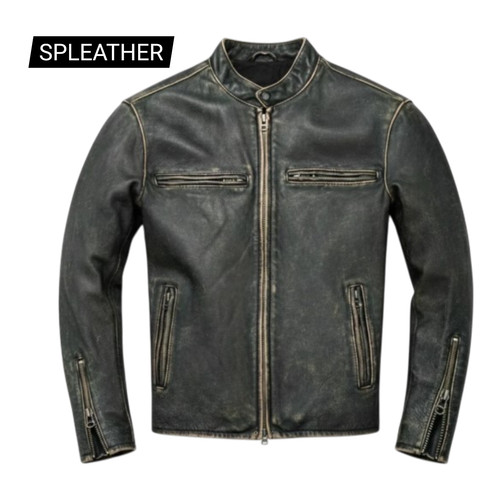 Giacca moto uomo vera pelle - giacca,