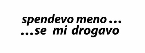 Adesivo spendevo meno - spendevo, se