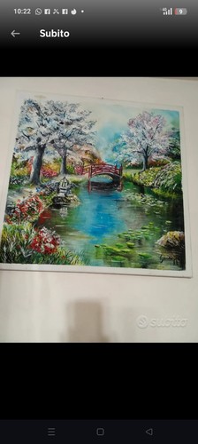Quadro moderno dipinto mano - a,
