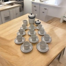 Servizio da Caffè da 10 in Fine porcellana bianca e blu Bavaria