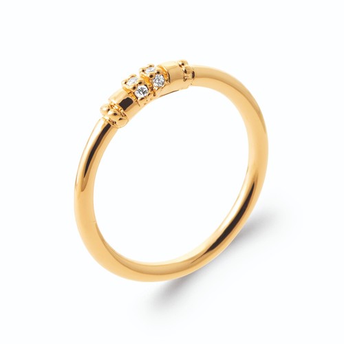 Anello placcato oro carati - anello,