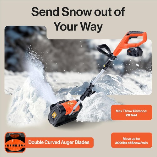 Pala elettrica lancia neve