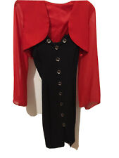 vestito donna elegante corto + copri spalle