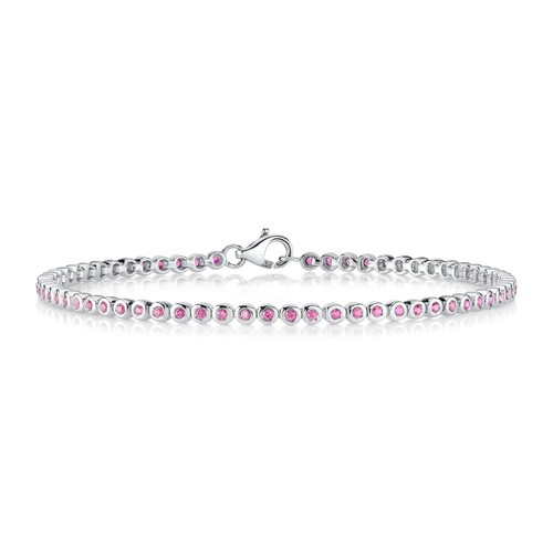 Zaffiro rosa braccialetto - zaffiro,