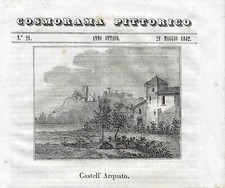 Stampa antica CASTELL'ARQUATO