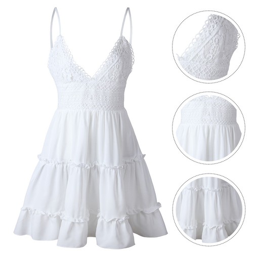 Abito scollo senza spalline - scollo, v