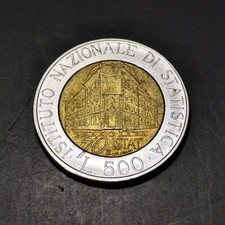 500 Lire ISTAT 1996 - Moneta Bimetallica Commemorativa da Collezione