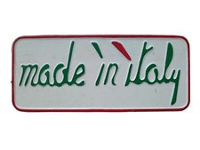 *HH* Antica Targa Pubblicitaria Made In Italy Insegna Cartello Pubblicità Plate 