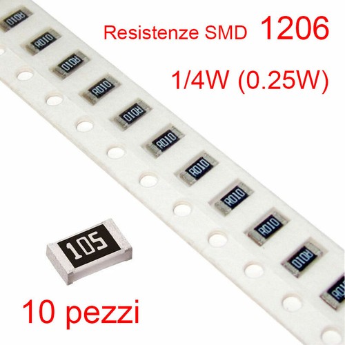 X10 resistenza smd 1206 - x10,