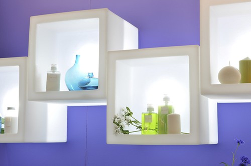 Open cube lampada - open, bianco