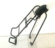 PORTA CESTO ANTERIORE BICI CON ATTACO AL FRENO V-BRAKE COMPLETO DI FANALE LED