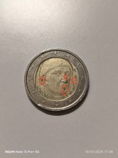 Moneta da 2€ Italia 2013 Boccaccio con eccesso di metallo 