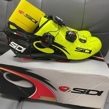  Scarpe ciclismo strada SIDI filo carbonio scarpe bici giallo fluo/nero taglia 39-46 euro