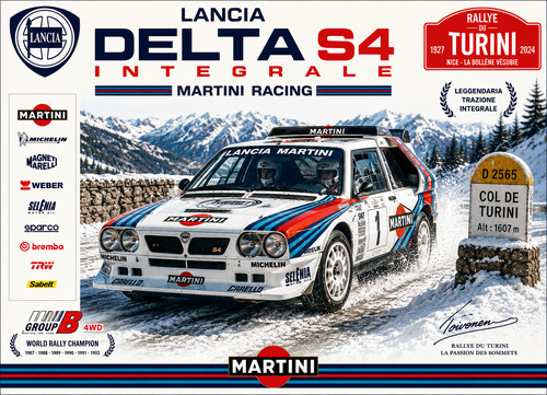 Lancia delta poster - lancia,
