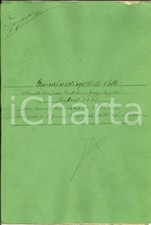Luglio 1881 SIENA Tenuta VOLTE Straccetto Giuseppe CAPPELLI mezzadro 20 pp.