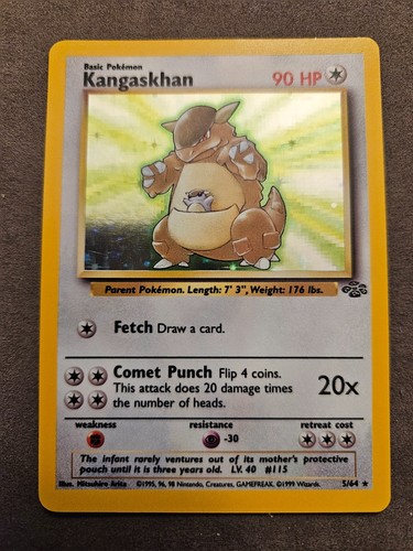 Carta pokemon holo kangaskhan - pokemon,