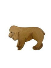 Spilla cane cucciolo in legno