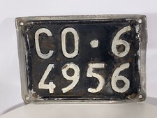 Targa  per Auto vintage Targata COMO (CO)