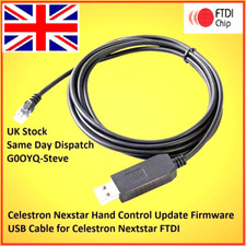 Celestron Nexstar Controllo Manuale Aggiornamento Firmware Cavo USB per Celestron Nextstar