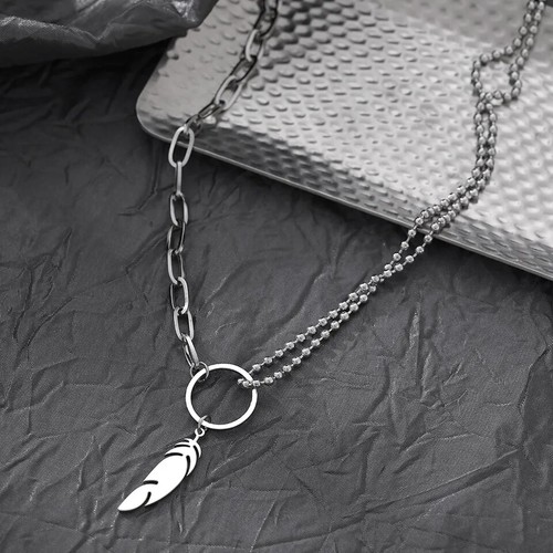 Collana acciaio ciondolo - collana,