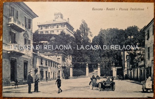 Cartolina genova sestri piazza - cartolina,