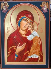 Icona dipinta a mano della