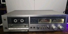 Onkyo TA-2020 Stereo Cassette Deck Vintage LEGGERE Descrizione 