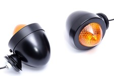 Frecce Bullet nere, braccio corto per Harley-Davidson, Suzuki, Yamaha, Chopper