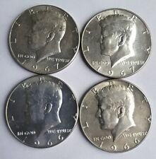 4 Half dollars Kennedy 1966 / 1967