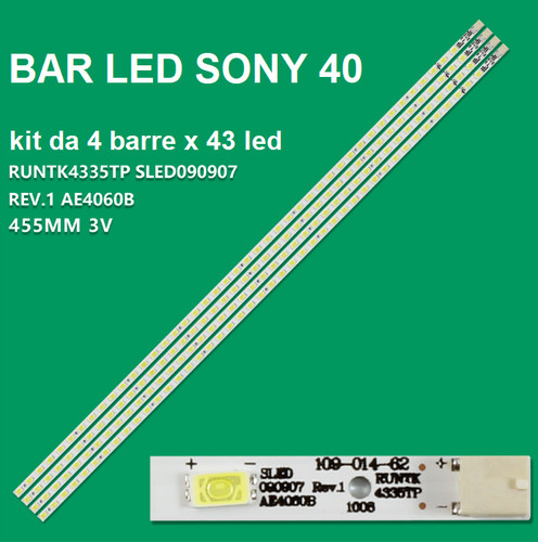 Kit barre strip led sony - 4,