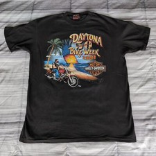 T-shirt Harley Davidson vintage 1991 XL punto singolo 50° Daytona Bike Week anni 90