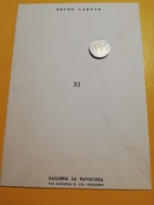 GM803 Invito Mostra Quadri BRUNO CARUSO 1970 GALLERIA LA TAVOLOZZA PALERMO 