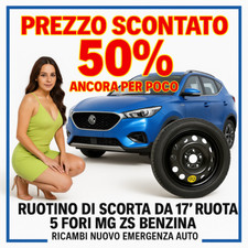 Ruotino Di Scorta 17" Mg Zs Benzina 5 Fori Solo Ruota 125/80R17 Pronto All Uso