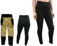Leggings Pantaloni Bikers Gear Moto Moto Equitazione Donna Foderati in Kevlar