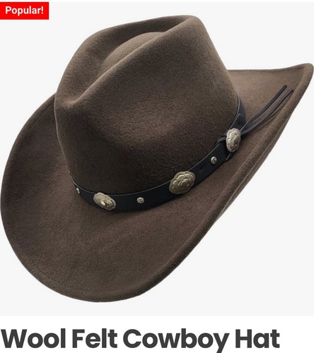 Cappello cowboy marrone - cappello,