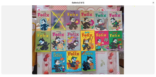 Lotto fumetti gatto felix - lotto, 14
