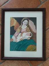 Quadro Vintage Motari Madonna con Bimbo