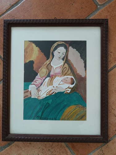 Quadro vintage motari madonna - motari,