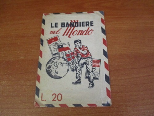 Bustina figurina bandiere - le,